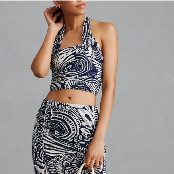 Anthropologie Women's Floral Halter Top - Picture 4 of 4
